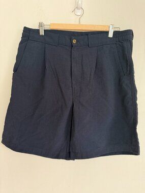 Rohan On Route Men Navy Blue Polyamide Pockets Logo Walking Shorts Size 36